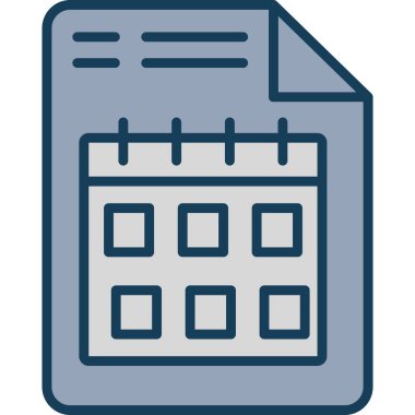 takvim anımsatma tarihi vektör illüstrasyonu