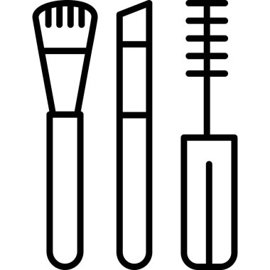makyaj fırçası simgesi, özet biçimi