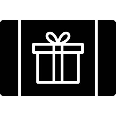 hediye kutusu simgesi, vektör illüstrasyonu