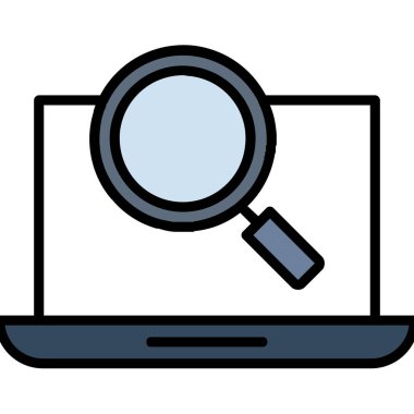 Arama simgesi, vektör illüstrasyonu