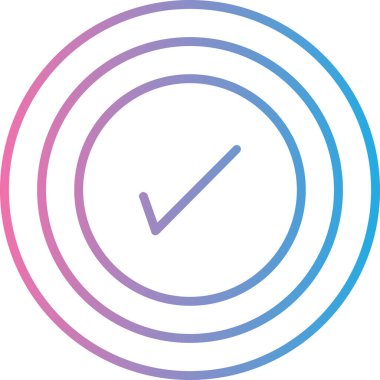 İşaret simgesini işaretle. vektör illüstrasyonu