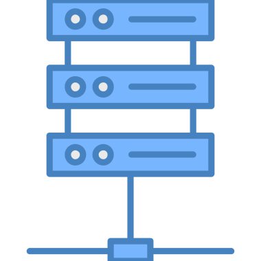 sunucu ağ vektör simgesi
