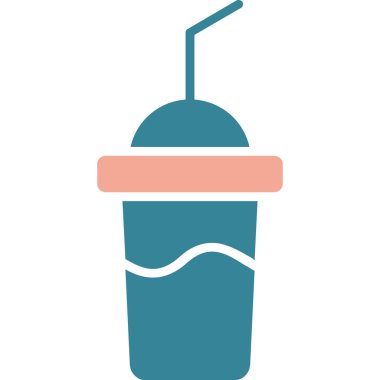 kahve içecek içecek ikonu doldurulmuş ana hatlarıyla