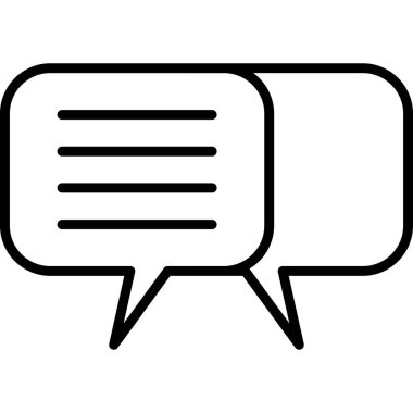 Konuşma balonu ikonu. vektör illüstrasyonu