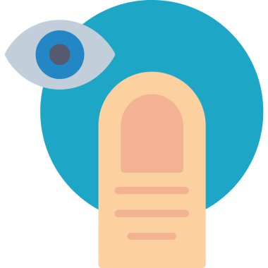 Göz. Web simgesi basit illüstrasyon