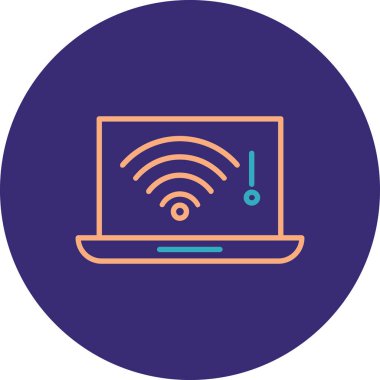 Wifi simgesi, illüstrasyon vektörü