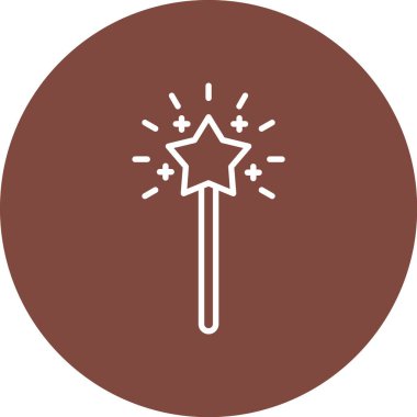 Bir yıldız simgesinin vektör illüstrasyonu