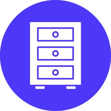 Dolap. Web simgesi basit illüstrasyon