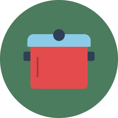 kutu servis yiyecek simgesi düz stil