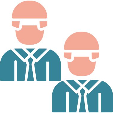 İş adamları takım çalışması simgesi