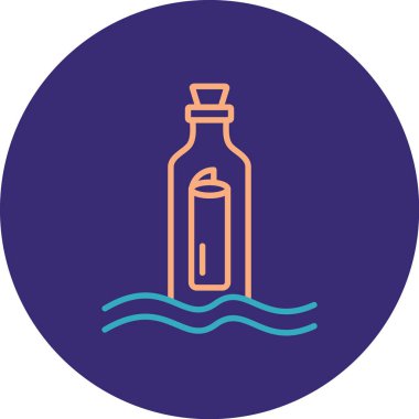 Şişe simgesinin vektör illüstrasyonu