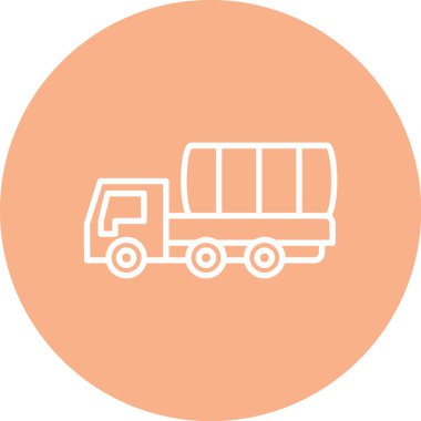 Eşsiz Kamyon Vektör Satırı Simgesi