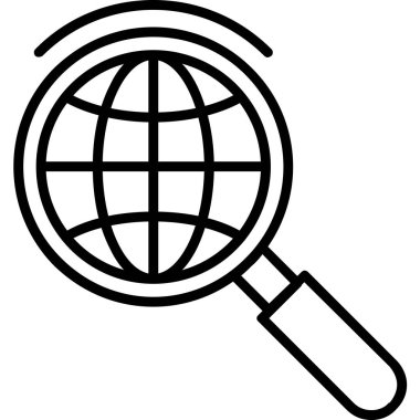 Ara. Web simgesi basit illüstrasyon