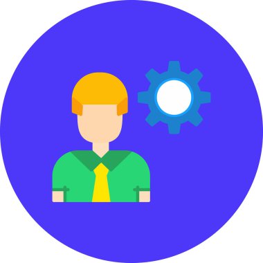 Bir insan simgesinin vektör illüstrasyonu