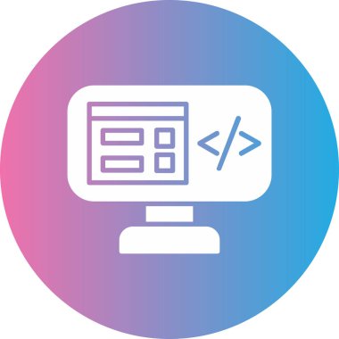 Tarayıcı. Web simgesi basit illüstrasyon