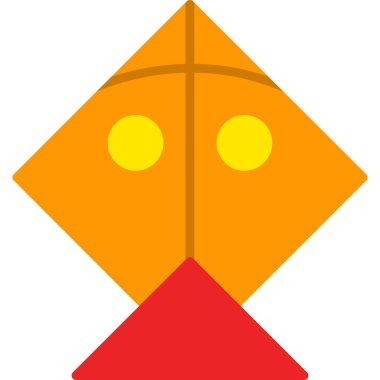 Çizgi film kuşunun kırmızı ve beyaz arkaplanının vektör çizimi