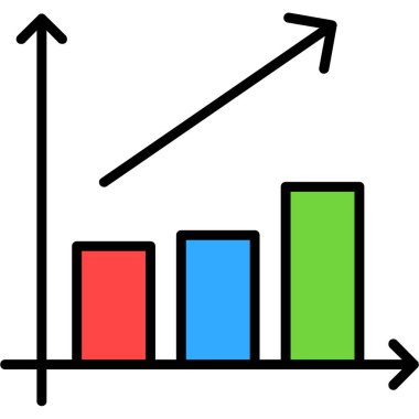 grafik ikonu vektör illüstrasyonu
