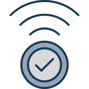 Kablosuz. Web simgesi basit tasarım