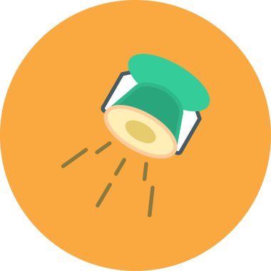 Krema krema ikonu düz stil