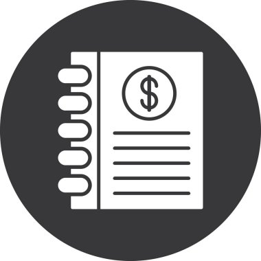 Belge. Web simgesi basit illüstrasyon