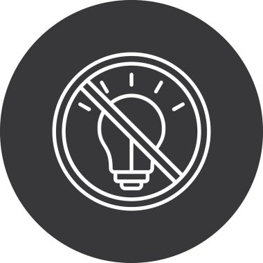 ampul simgesi vektör illüstrasyonu