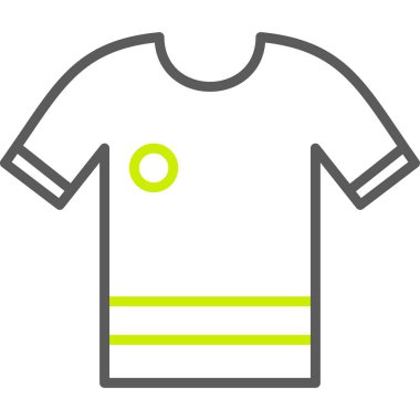 Bir gömlek simgesinin vektör illüstrasyonu