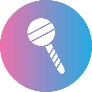 Mikrofon simgesinin vektör illüstrasyonu