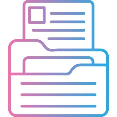 belge simgesi vektör illüstrasyonu