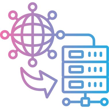 ağ paylaşım simgesi basit vektörü. paylaşım