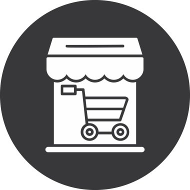 sepeti vektör satırı simgesi