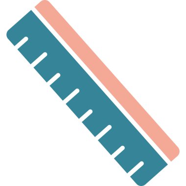 cetvel ölçülüyor. Web simgesi basit illüstrasyon