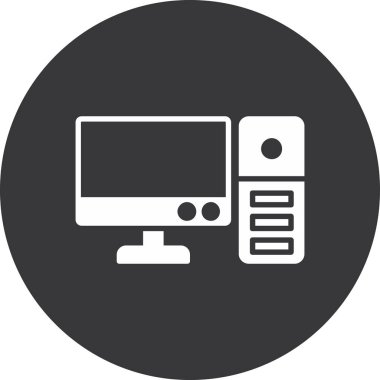 Lcd vektörü simgesi, illüstrasyon