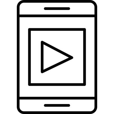 Cep telefonu simgesi, vektör illüstrasyonu