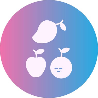 Meyve. Web simgesi basit illüstrasyon