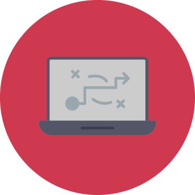 Bilgisayar. Web simgesi basit illüstrasyon