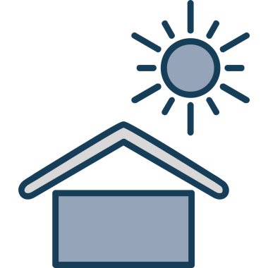 ev web simgesi basit illüstrasyon