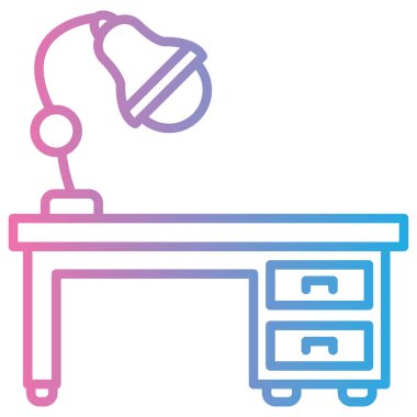 Mobilya simgesinin vektör illüstrasyonu