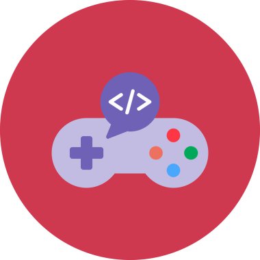 Web oyununun modern simgesinin vektör illüstrasyonu