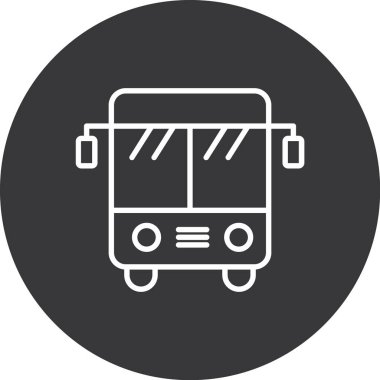 bus simgesi vektör illüstrasyonu