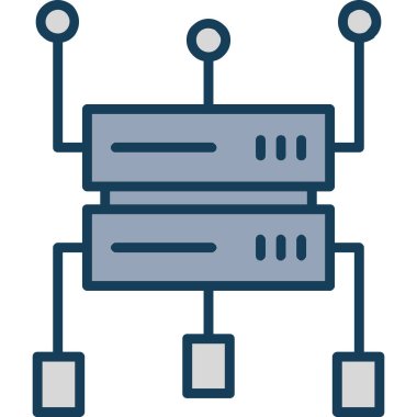 ağ web simgesi basit illüstrasyon