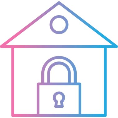 ikon vektör illüstrasyonunu kilitle