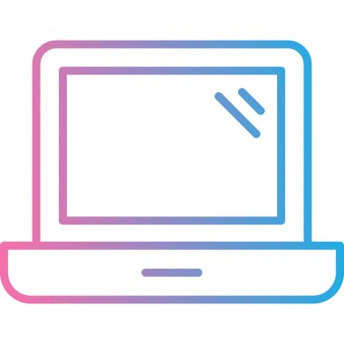 Monitör. Web simgesi basit illüstrasyon