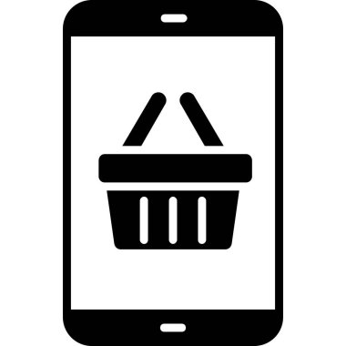 Alışveriş sepeti vektör simgesi