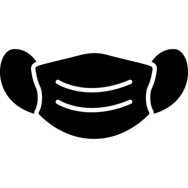 Maske. Web simgesi basit illüstrasyon