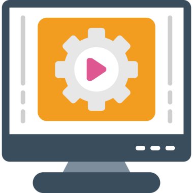 video simgesi. Basit resimleme