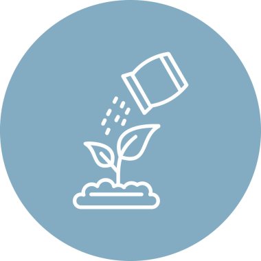 Bitki simgesinin vektör illüstrasyonu