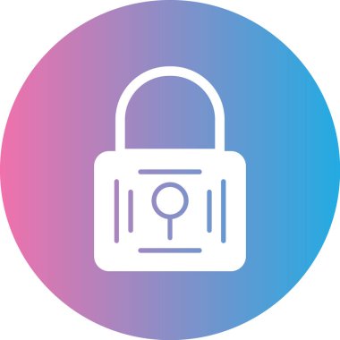 Kilit simgesi. vektör illüstrasyonu