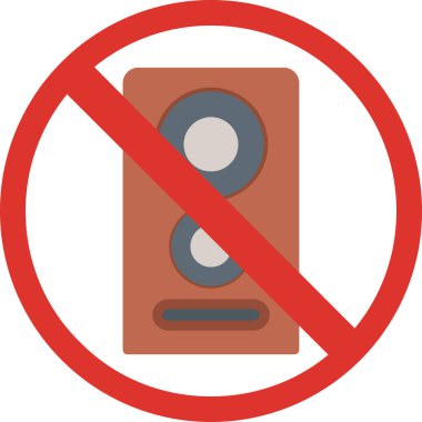 Girilmez işaretinin vektör illüstrasyonu