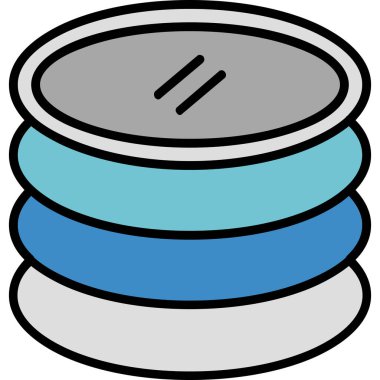 kase ikonu vektör illüstrasyonu