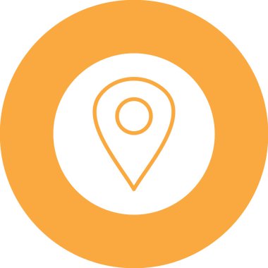 konum simgesi, vektör çizimi